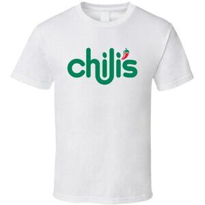 Chilis Classic Fast Food Restaurant Retro Logo Graphic Casual Dining T-Shirt 05